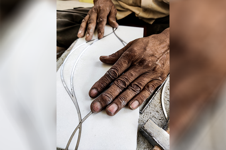 ORVI is preserving age-old traditional crafts from India to create bespoke and handcrafted surfaces for luxury spaces.