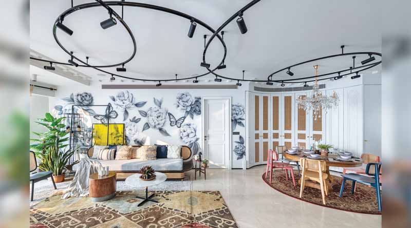 Luxury and bohemian aesthetics blended to create an organic residences