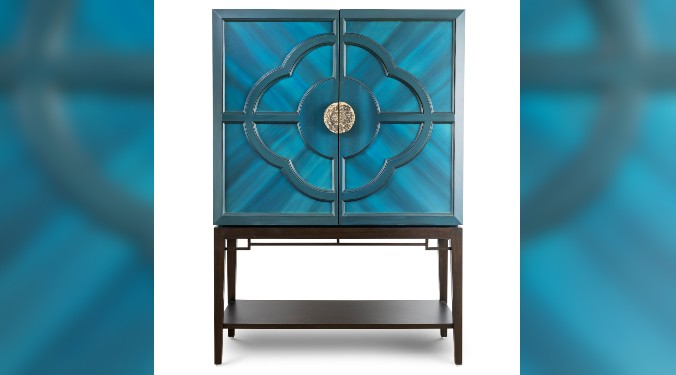 royal blue bar cabinet_ochre at home