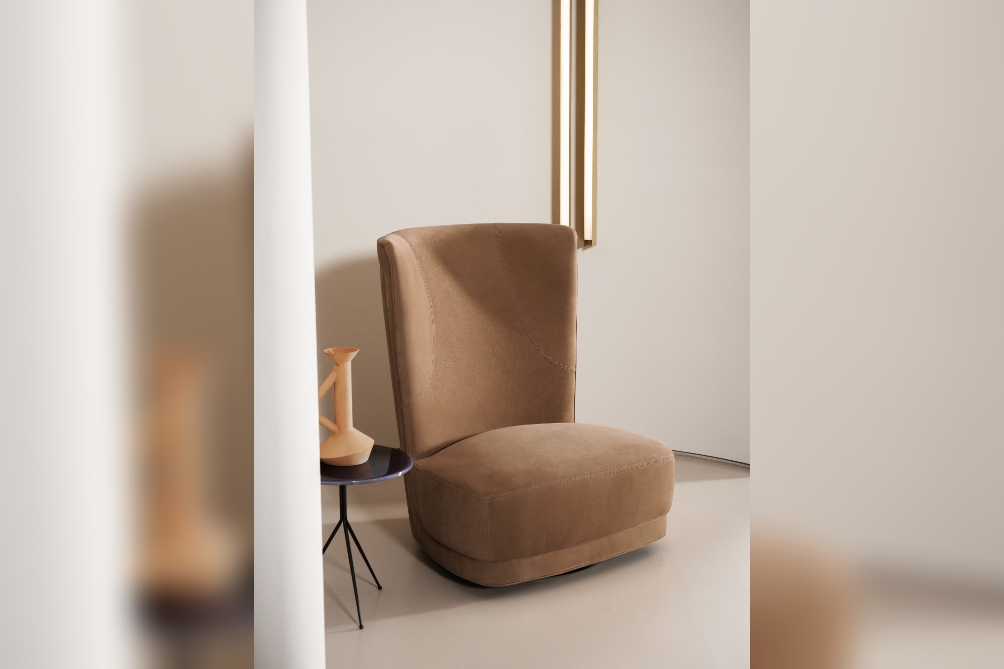 Etienne Bergere Armchair by Baxter _ Design Sense