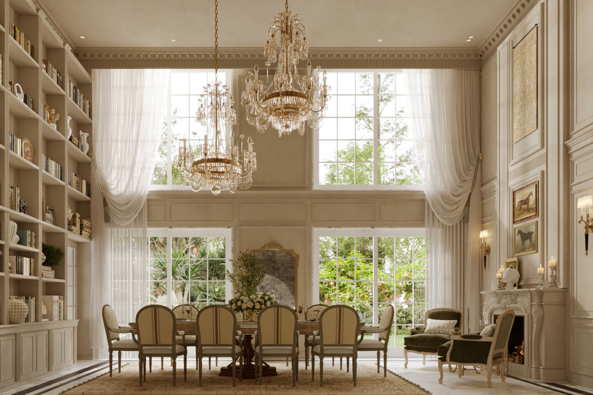 Aashi Gupta Designs provides classic dining ambience