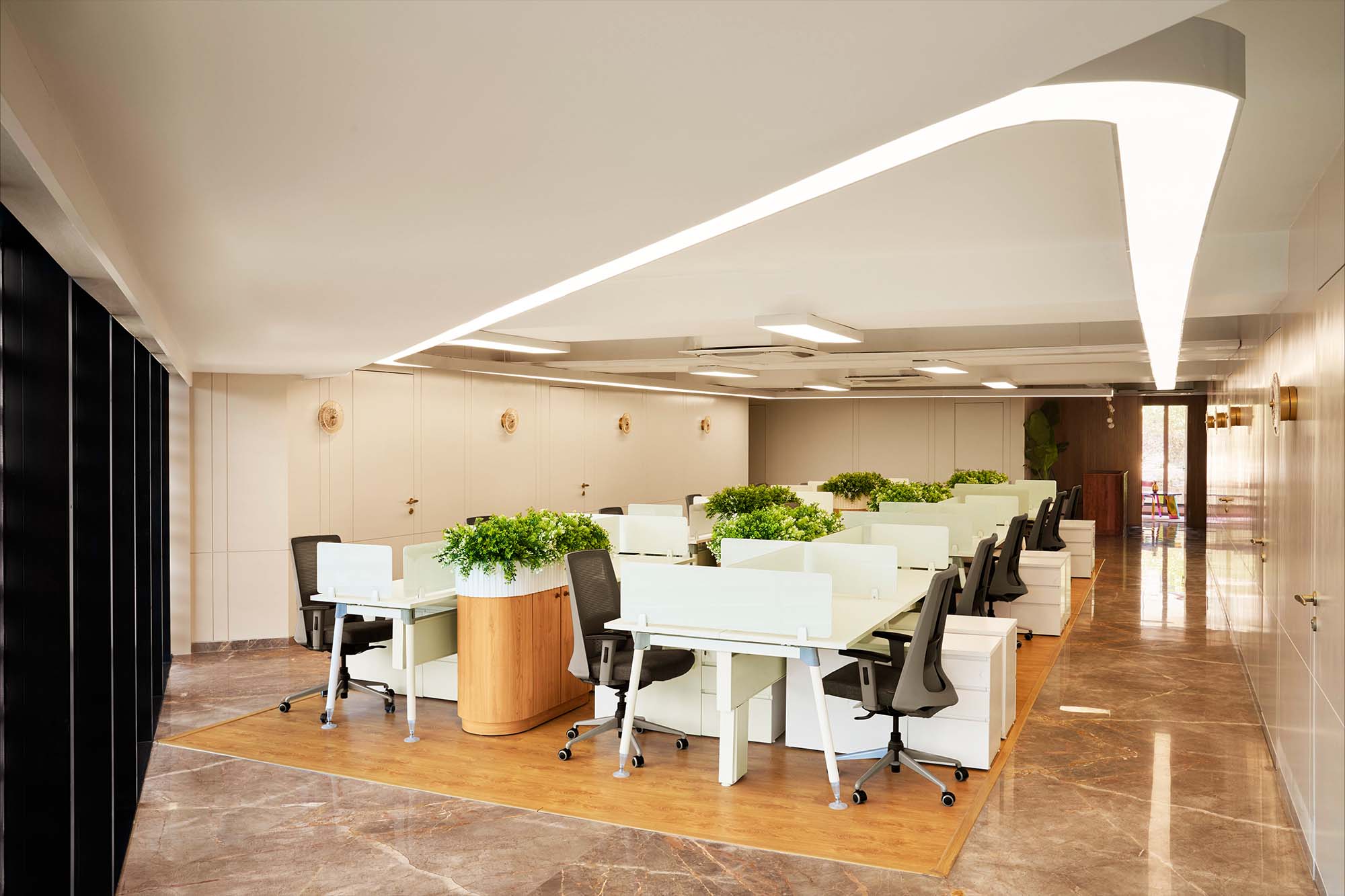Workspace with a harmonious balance of style and productivity