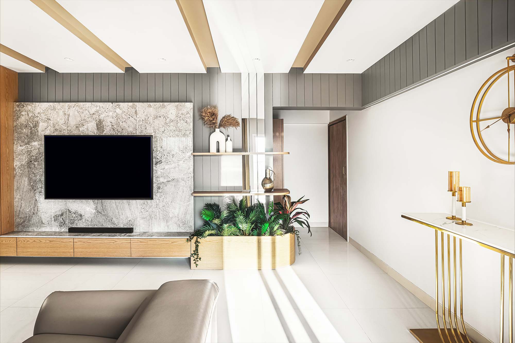 A residence with a blend of richness and calm living