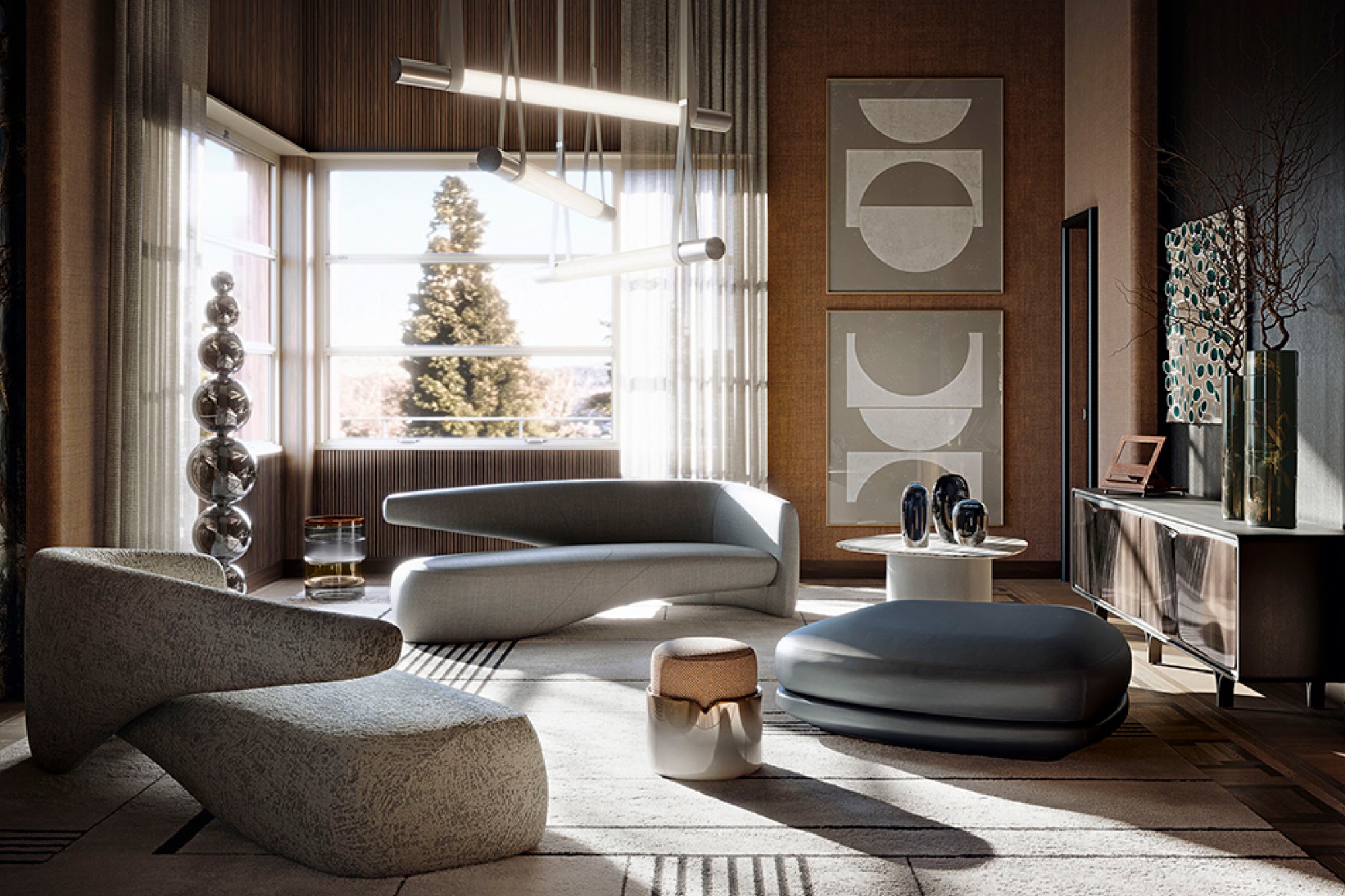 Sources Unlimited introduces Giorgetti’s sculptural Seidon sofa