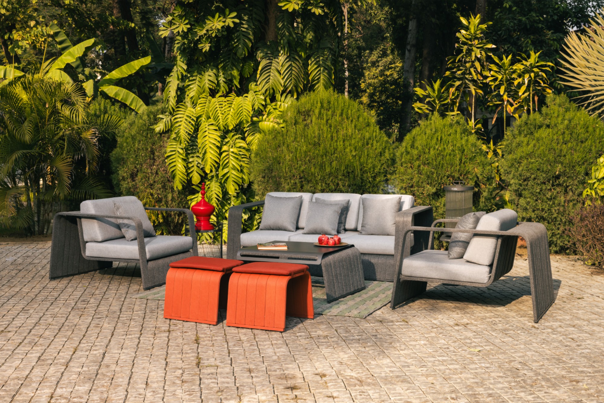 Enso Sofa set brings a balanced design to outdoor spaces