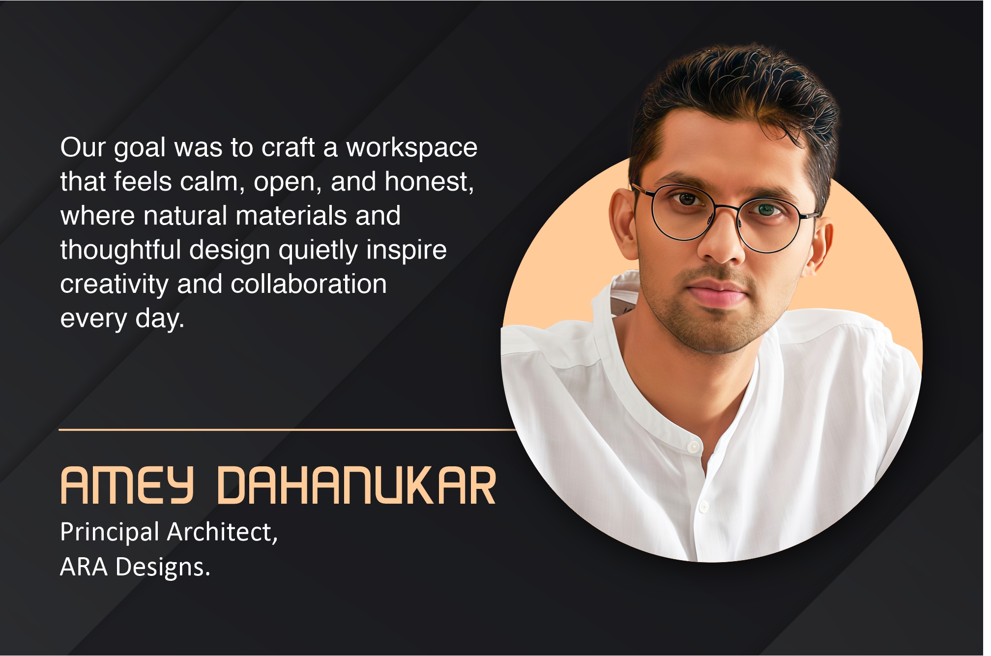 A wabi-sabi-inspired workspace design