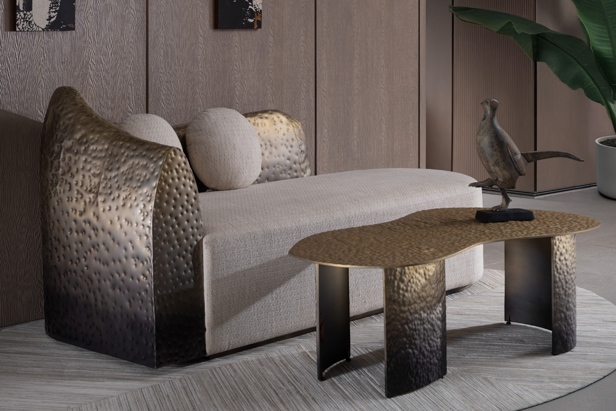 Nivasa introduces sculptural Yuki lounge sofa and coffee table